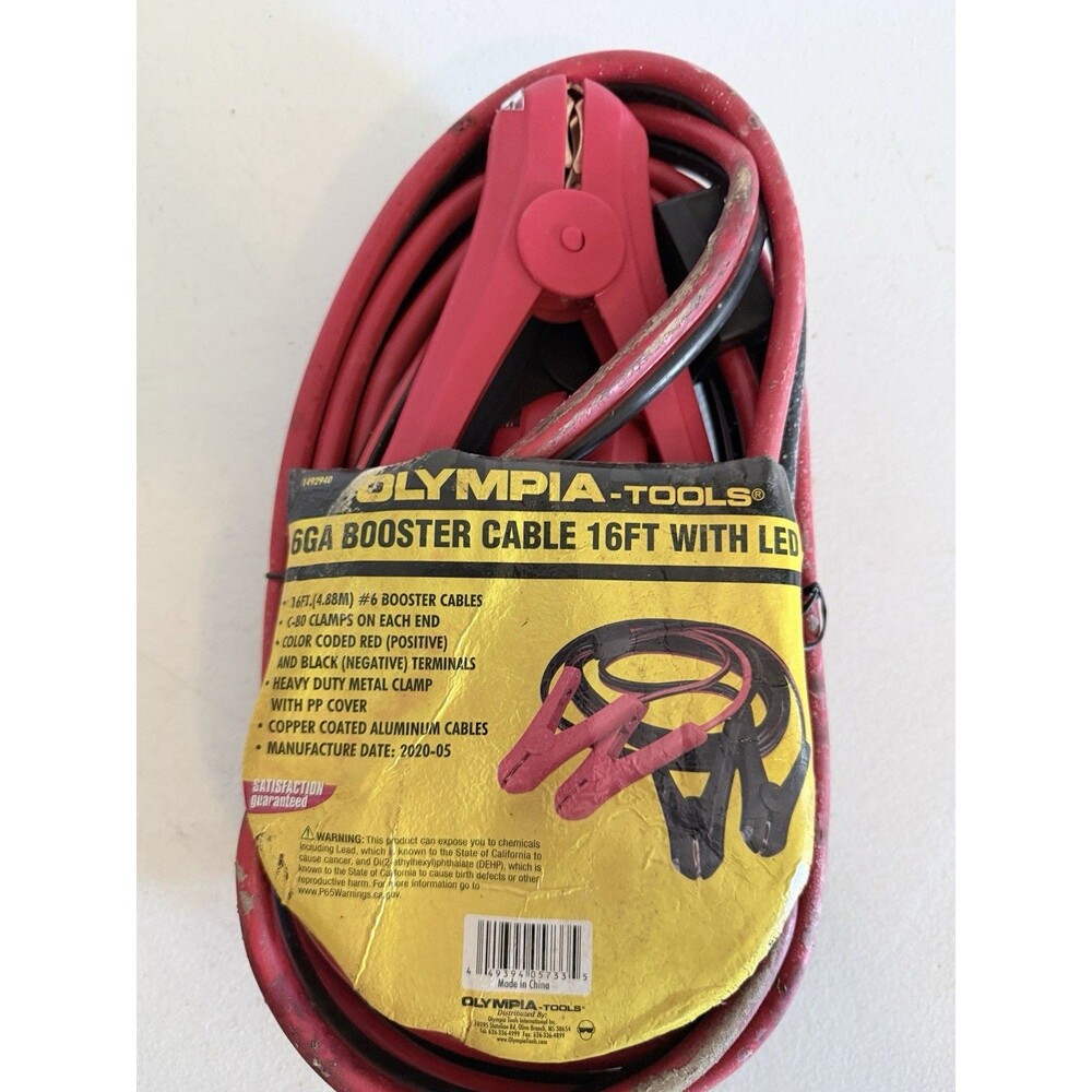 OLYMPIA BOOSTER CABLES (NEW) 16FT